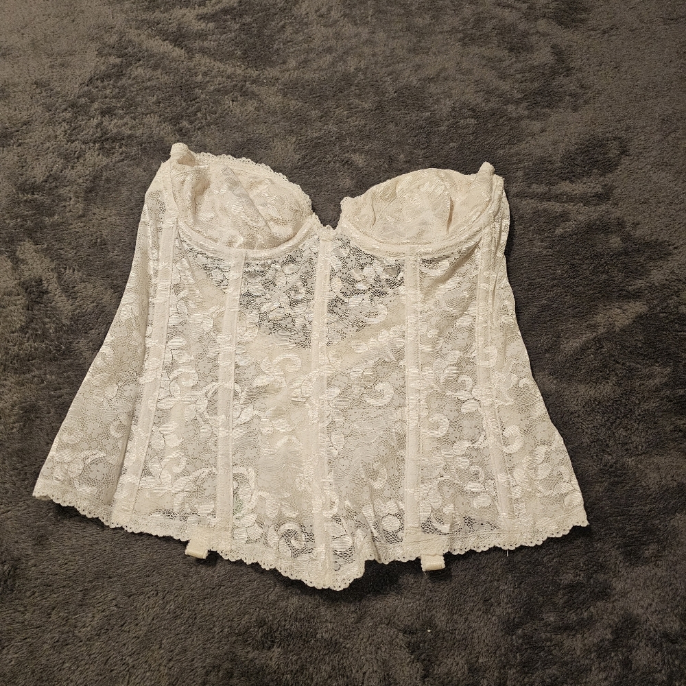 Carnival Strapless Corset Lace Top Sz34B